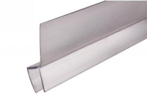 Shower Door Clear Fin 3/4 Sweep PVC Seal 6mm Glass