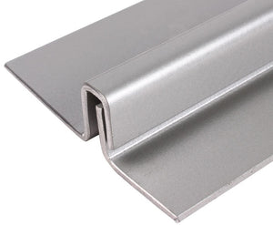 Frontline Defense Interlocking Astragal Offset Bar 3" (Outswing) (Aluminum) (Silver) (95" Length)