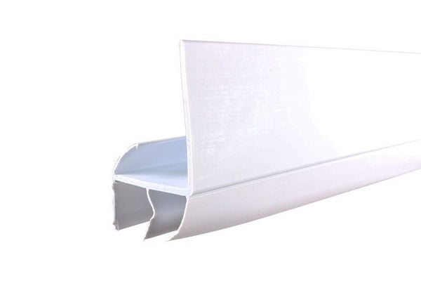 Aluminart L-Shaped Door Sweep - White Bottom Seal for Homes
