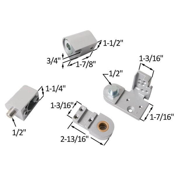 Kawneer Commercial Door Pivot Set Right Aluminum