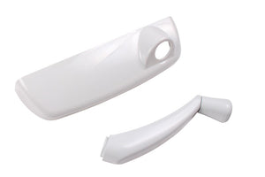 Truth Hardware White Operator Cover & Handle - Left Hand