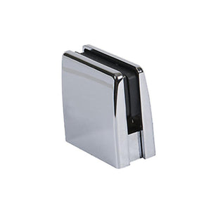 Glass Square Top Clamps - Polished Chrome