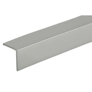 Mirror 3/4" Aluminum Angle Extrusion - Satin Aluminum