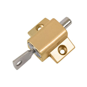 Security Keyed Patio Door Lock - Brass
