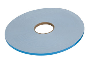 Adhesive, Double Sided Foam 1/8'' x 3/8'' Glazing Tape - White - 75' Roll