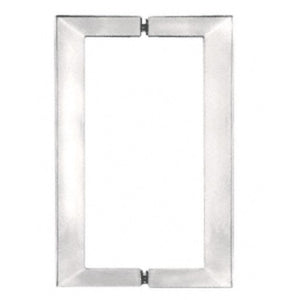 Shower Door Square Tubing 8 x 8 Back-to-Back Pull Handles