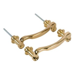 Truth Hardware Brass Pull Handle With 6-3/8" Hole Spacing