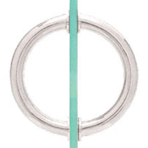 Shower Door 5-1/8" Tubular Back-To-Back Circular Style 3/4" Diameter Pull Handles