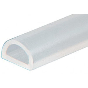 Shower Door Translucent Silicone Bulb Seal With Pre-Applied Tape