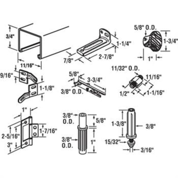 BiFold Door Track Kit 36