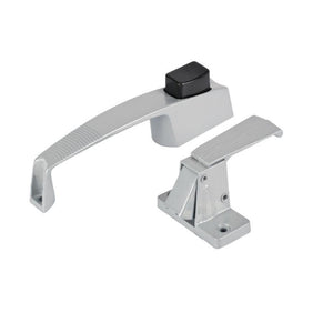 Storm Door Push Button Latch With 1-3/4" Screw Holes - Silver