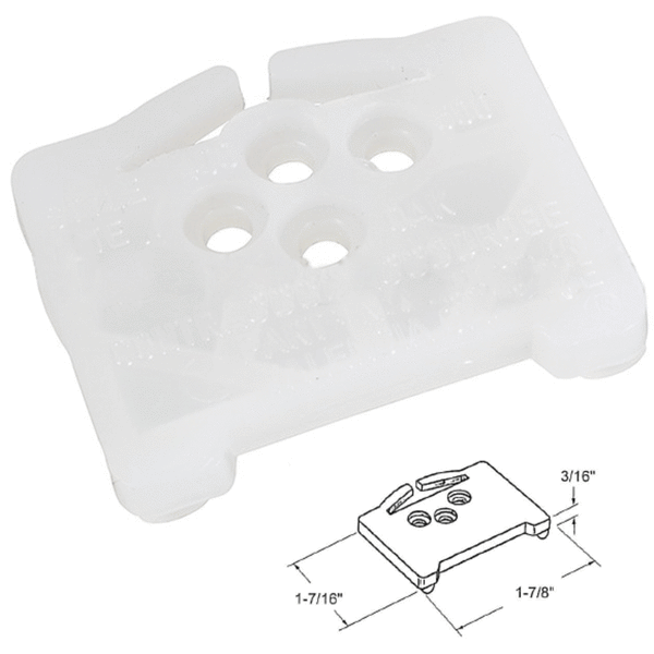 Closet Door Nylon Top Guide for Contractors Wardrobe Do