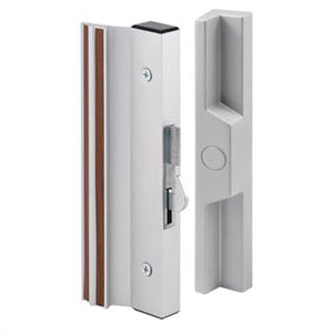 Sliding Glass Patio Door Surface Mount Aluminum Hook-Style Handle 4-15/16" Screw Holes - Aluminum