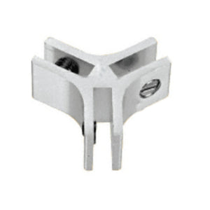 Anodized Aluminum Three-Way 120 Degree Glass Connector