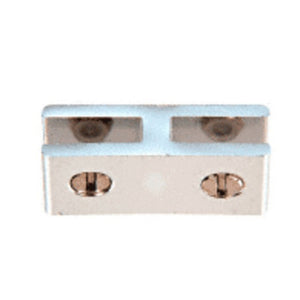 Anodized Aluminum Two-Way 180 Degree Glass Connector