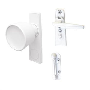 Screen and Storm Door Latch With 1-3/4" Screw Holes - White