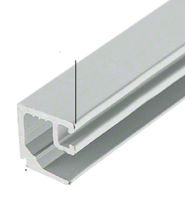 U.S. Aluminum Door Glass Stop for 1/4" Glass - Clear Anodized
