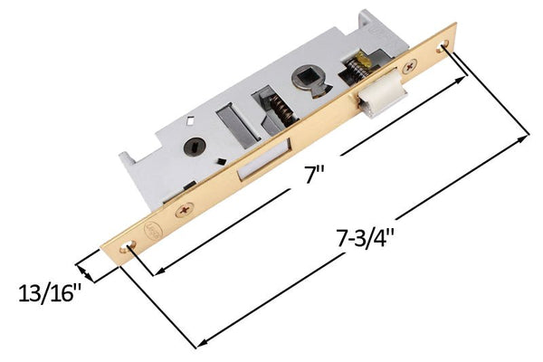 Larson Storm Door Hardware - Brass Mortise Latch Replacement Larson Storm Door Hardware - Brass Mortise Latch Replacement