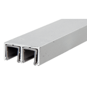 Showcase Satin Anodized Aluminum Plastic Lined Double Upper Channel