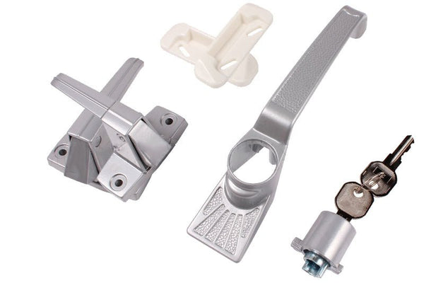 Residential Swinging Screen Door Hardware - Push Button Lock