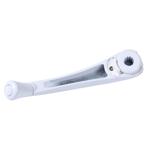 Window Operator Crank Handle – Folding White for Roto Hardware