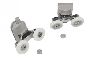 Sliding Shower Door Top & Bottom Roller Set