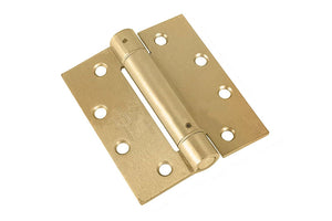 Butt Style 4-1/2" x 4" Spring Hinge - Polished Brass