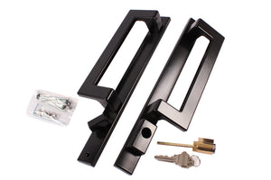 Truth Hardware Black Keyed PD Trim Set Contemporary Active Handle Set - Reflect Window & Door