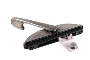 Roto Hardware Casement Window Multi-Point Pro Lock Pewter Handle - 33 mm