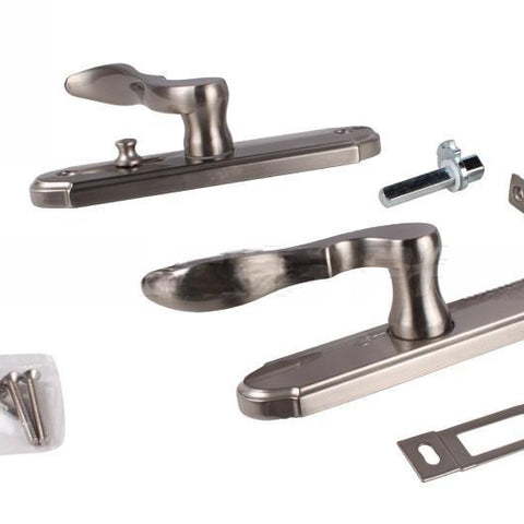 Larson Brushed Nickel Storm Door Handle Set