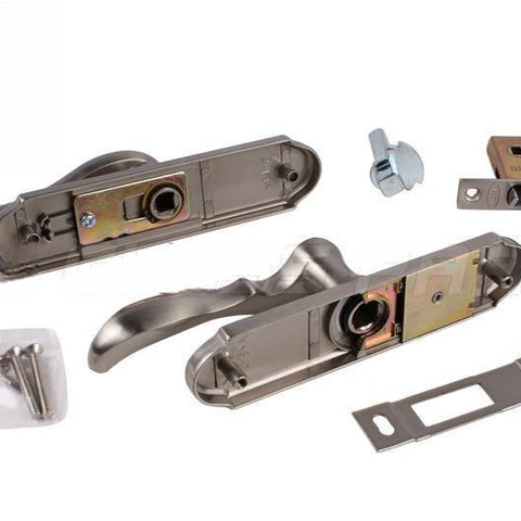 Larson Brushed Nickel Storm Door Handle Set