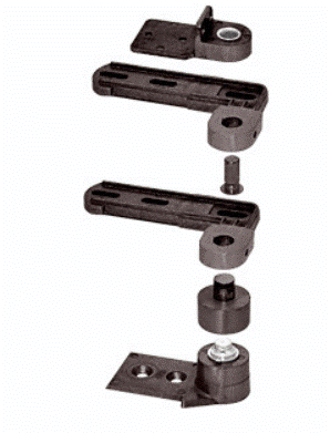 Commercial Store Front Door Dark Bronze Offset Pivot Set for Aluminum Doors