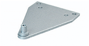 Commercial Store Front Door Satin Aluminum Parallel Arm Bracket For Surface Mount Door Closers