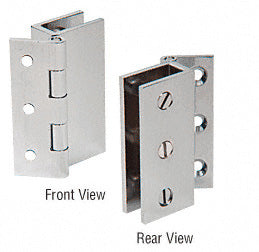 Brushed Nickel Large Wall Mount Set Screw Hinge