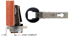 European Style Glass Door Overlay Hinge