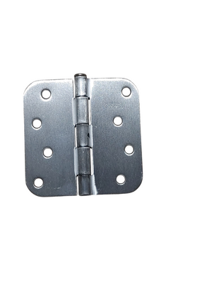 Residential Entry Door Brushed Nickel 4" Full Mortise NRP Butt Hinge - 5/8" Radius Corners