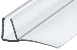 Sliding Shower Door U-Shaped Polycarbonate with a 90 Degree Leg