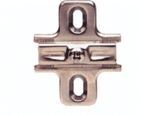 Chrome European Style Glass Door Hinge Mounting Plate