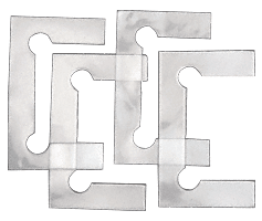 Swinging Shower Door Hinge Clear Gasket Replacement Kit for Vienna Hinges