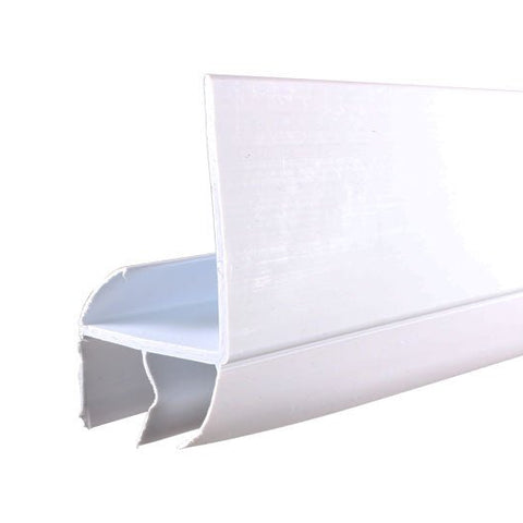 白妙 Aluminart L-Shaped Door Sweep - White Bottom Seal for Homes