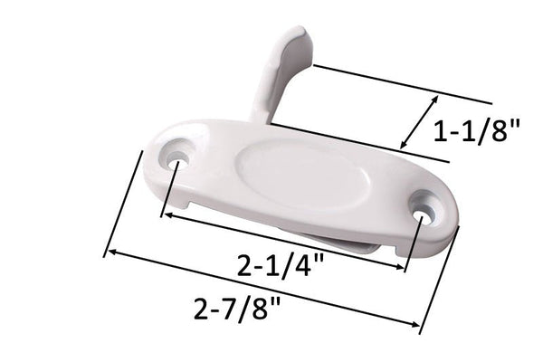 Sliding Window Right Hand White Sash Lock - Durable Hardware