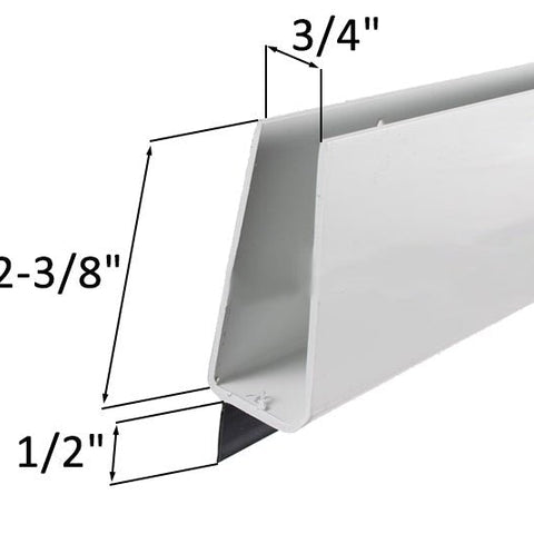 【ユニ】sus-sous 西谷期　storm coat サイズ7 Larson White Door Sweep - 35” Plastic Storm Door Seal