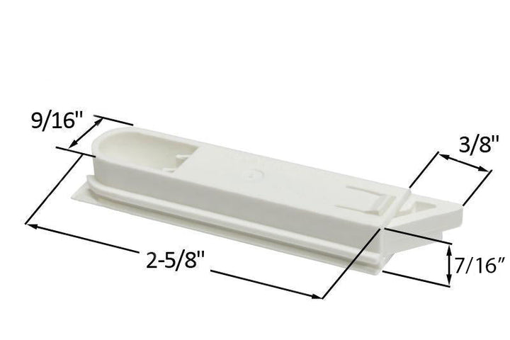 White Right Hand Tilt Latch for Sliding Windows Replacement
