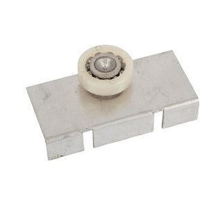 Sliding Shower Door 7/8" Nylon Flat Edge Roller Assembly With 1-1/8" Screw Slots
