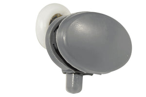 Shower Door Neo-Round Bottom Roller Assembly - Grey