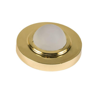 Wall Mounted Convex Type Door Stop - Brass