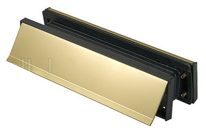 Entry Door Brass Plated Mail Slot