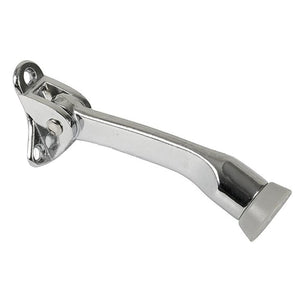 Door Mounted 5" Heavy-Duty Stop and Holder - Chrome