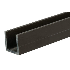U-Channel 1/2" x 1/2" - Medium Bronze Anodized