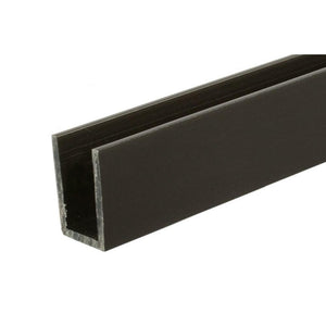 U-Channel 1/2" x 3/4" - Medium Bronze Anodized